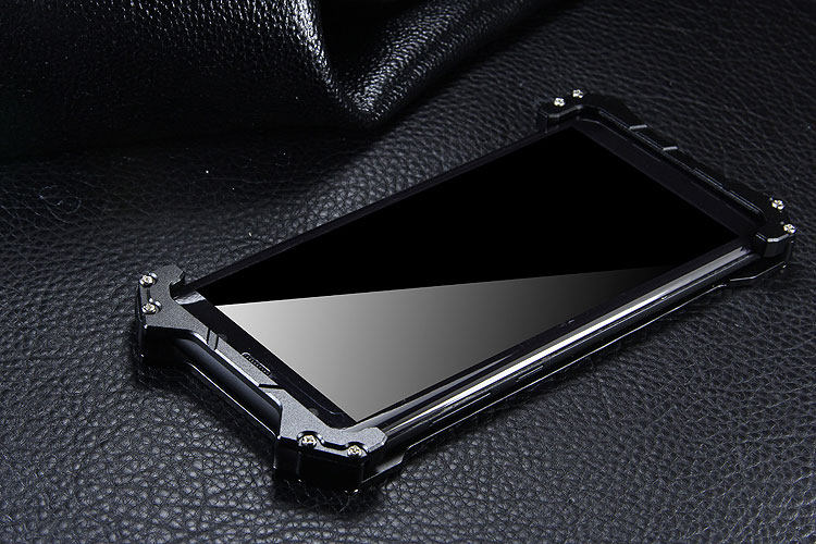R-Just Batman Shockproof Aluminum Shell Metal Case with Custom Batarang Stent for Samsung Galaxy Note 8