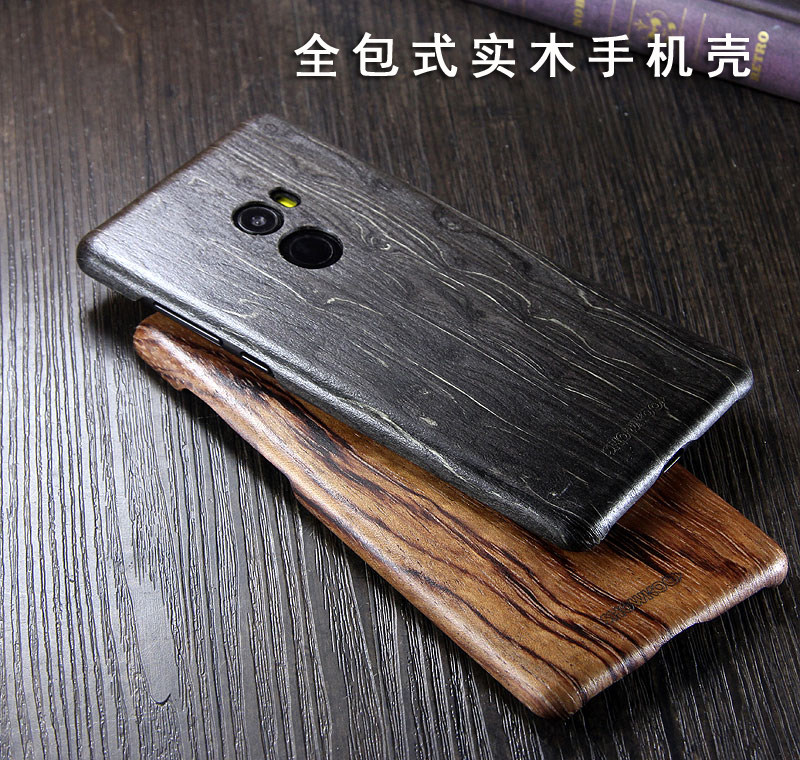 SHOWKOO Kevlar Natural Wood Ultra Slim Case Cover for Xiaomi Mi MIX 2