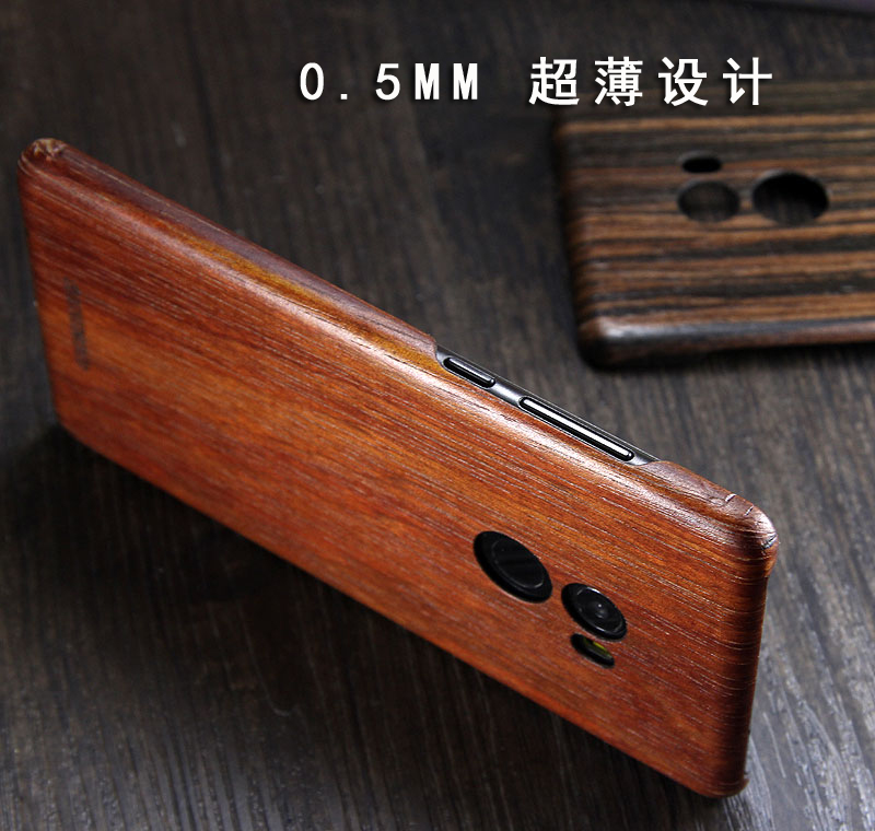 SHOWKOO Kevlar Natural Wood Ultra Slim Case Cover for Xiaomi Mi MIX 2