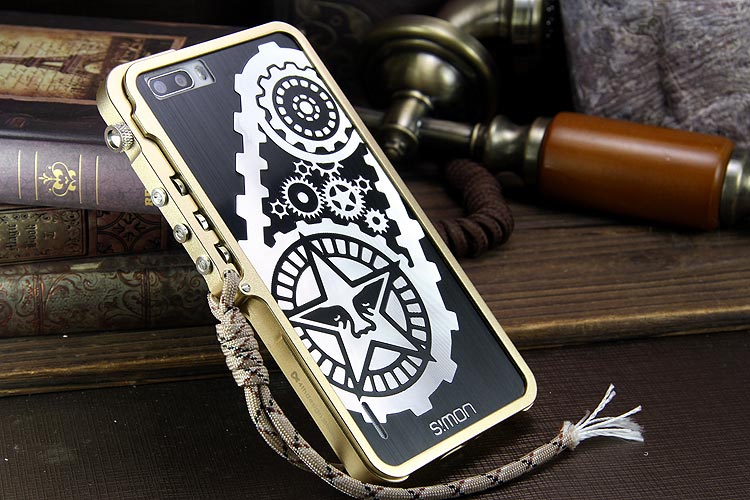 SIMON Mechanical Arm Trigger Aluminum Alloy Metal Bumper Outdoor Case Cover for Huawei Honor 6 Plus