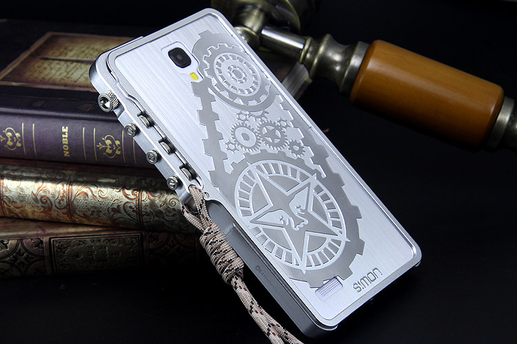 SIMON Mechanical Arm Trigger Aluminum Alloy Metal Bumper Outdoor Case Cover for Xiaomi Redmi Note