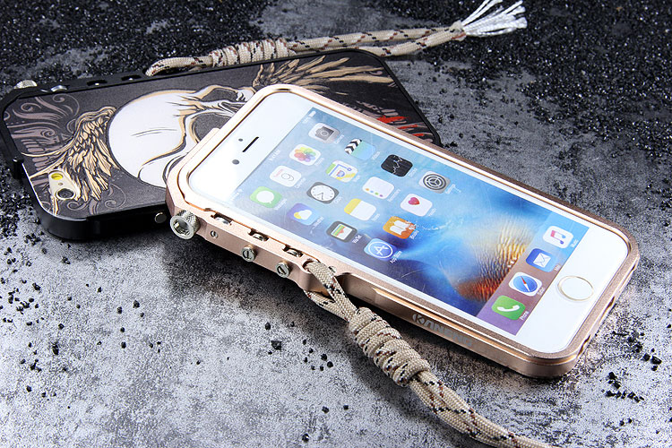 KANENG Mechanical Arm Trigger Aluminum Bumper Metal Frame Cameo PC Back Case Cover for Apple iPhone 6S/6 & iPhone 6S Plus