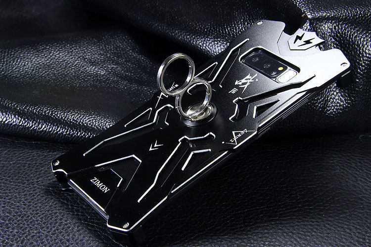 SIMON THOR Magnetic Bracket Aviation Aluminum Alloy Shockproof Armor Metal Case Cover for Samsung Galaxy Note 8