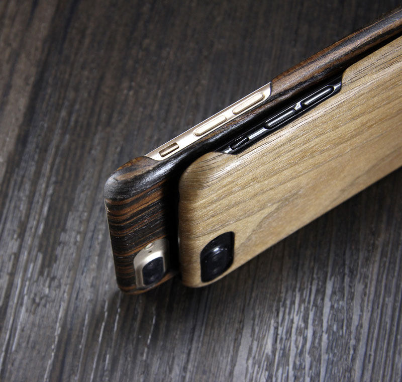 SHOWKOO Kevlar Natural Wood Ultra Slim Case Cover for Apple iPhone 8 Plus & iPhone 8 & iPhone 7 Plus & iPhone 7