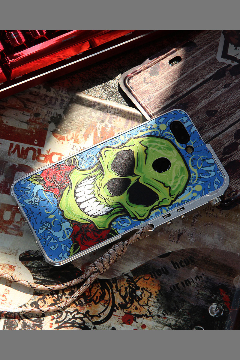 KANENG Mechanical Arm Trigger Aluminum Bumper Metal Frame 3D Cameo Back Cover Case for OPPO R15 & OPPO R15 Dream Mirror Edition