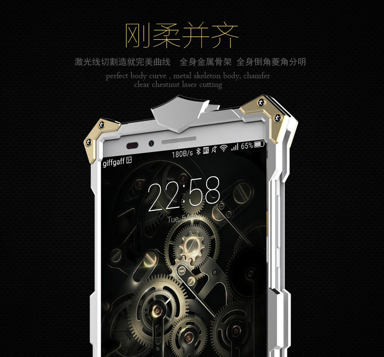 SIMON THOR Aviation Aluminum Alloy Shockproof Armor Metal Case Cover for Huawei  Mate 8 & Huawe Mate 7 & Huawei Mate S