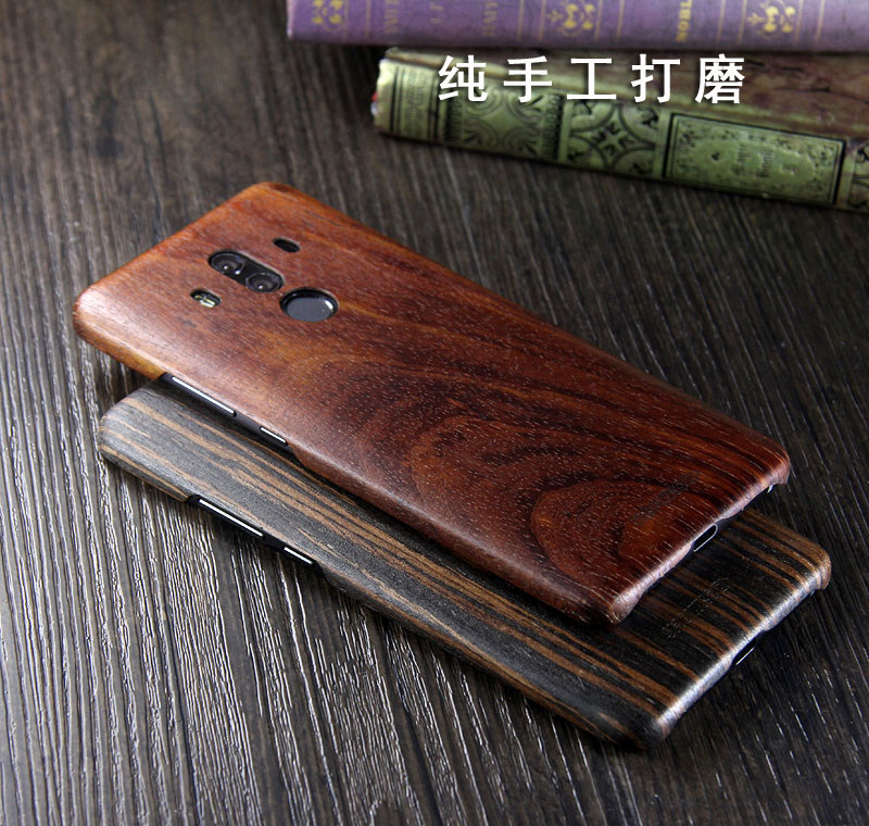 SHOWKOO Kevlar Natural Wood Ultra Slim Case Cover for Huawei Mate 10 Pro & Huawei Mate 10