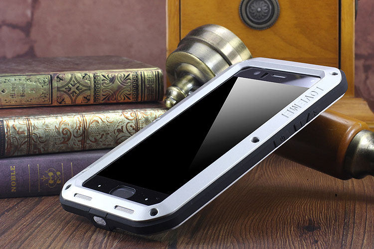 LOVE MEI Powerful Water Resistant Shockproof Dust/Dirt/Snow Proof Aluminum Metal Outdoor Heavy Duty Case Cover for Xiaomi Mi 6