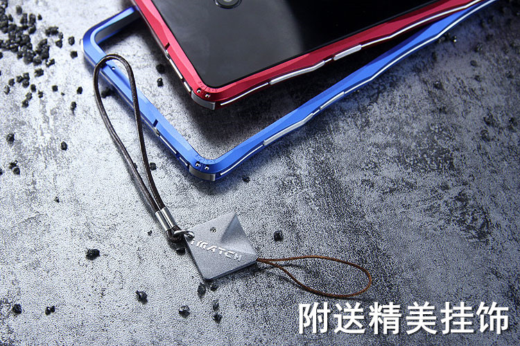 iMatch Slim Light Aluminum Metal Shockproof Bumper Case with Kickstand for Xiaomi Mi MIX 2