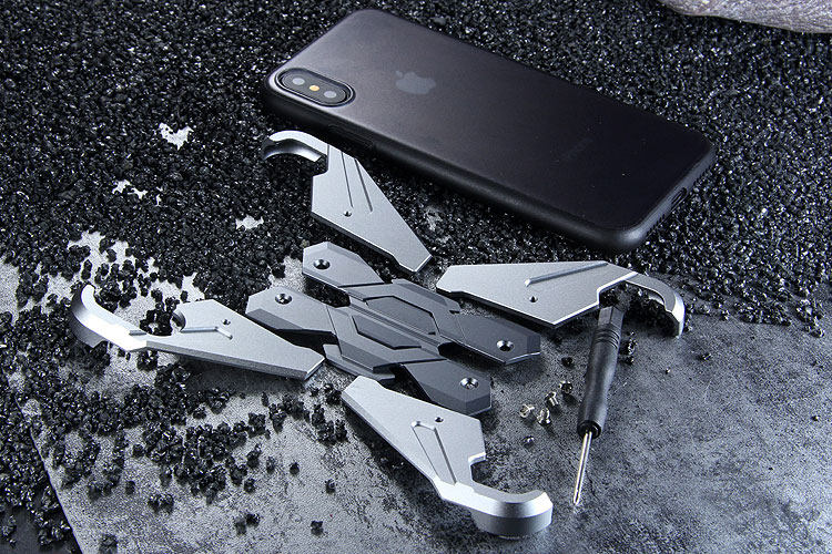 Luphie Neo Armor EVA Wings Shockproof TPU Metal Case Cover for Apple iPhone X