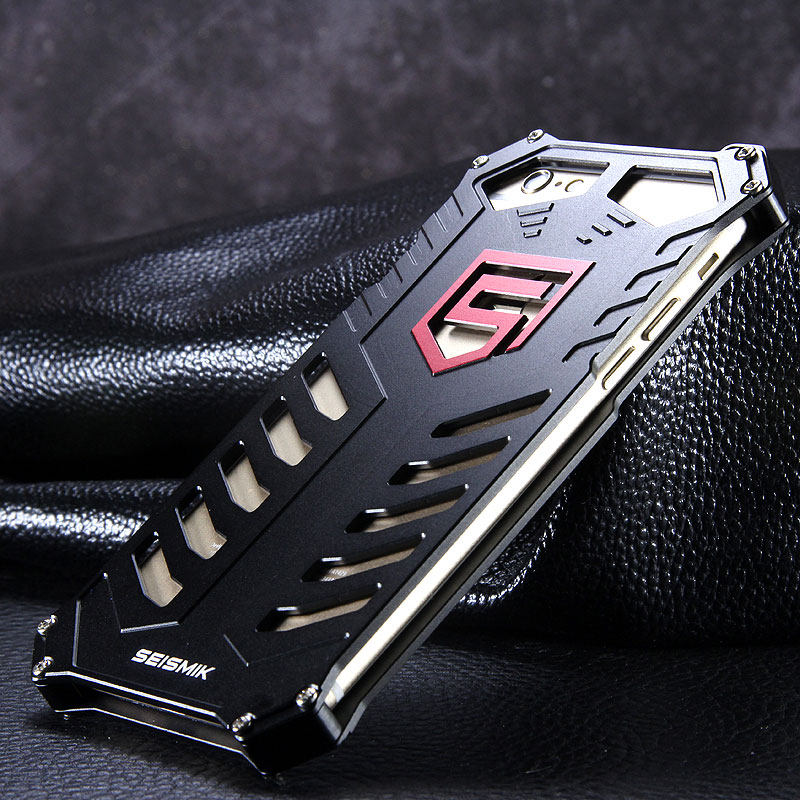 SEISMIK S-ONE Armor Man Shockproof Aluminum Shell Metal Case Cover for Apple iPhone 6S Plus/6 Plus & iPhone 6S/6