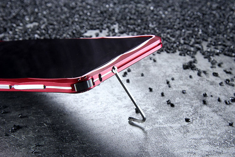 iMatch Slim Light Aluminum Metal Shockproof Bumper Case with Kickstand for Xiaomi Mi MIX 2