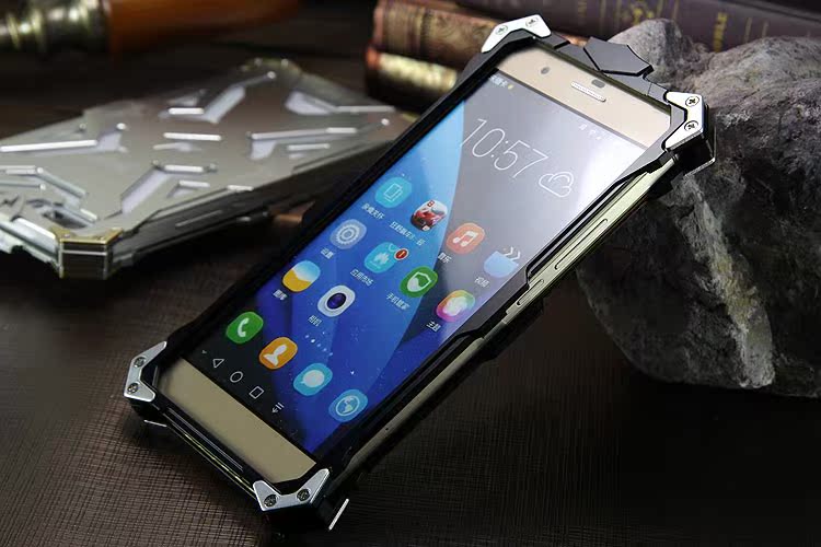 SIMON THOR Aviation Aluminum Alloy Shockproof Armor Metal Case Cover for Huawei Honor 6 Plus