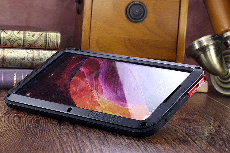 LOVE MEI Powerful Water Resistant Shockproof luminum Metal Gorilla Glass Heavy Duty Case Cover for Xiaomi Mi MIX