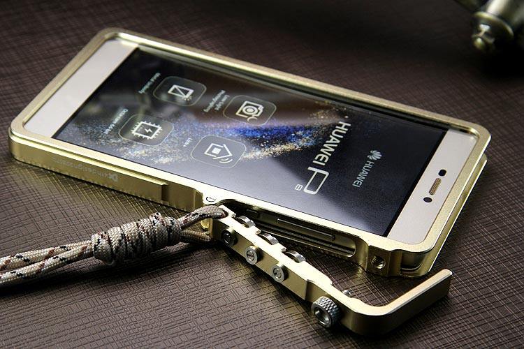 SIMON Mechanical Arm Trigger Aluminum Alloy Metal Bumper Outdoor Case Cover for Huawei P8