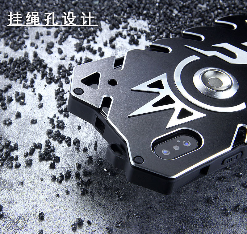 SIMON New THOR II Magnetic Bracket Aviation Aluminum Alloy Shockproof Armor Metal Case Cover for Apple iPhone X