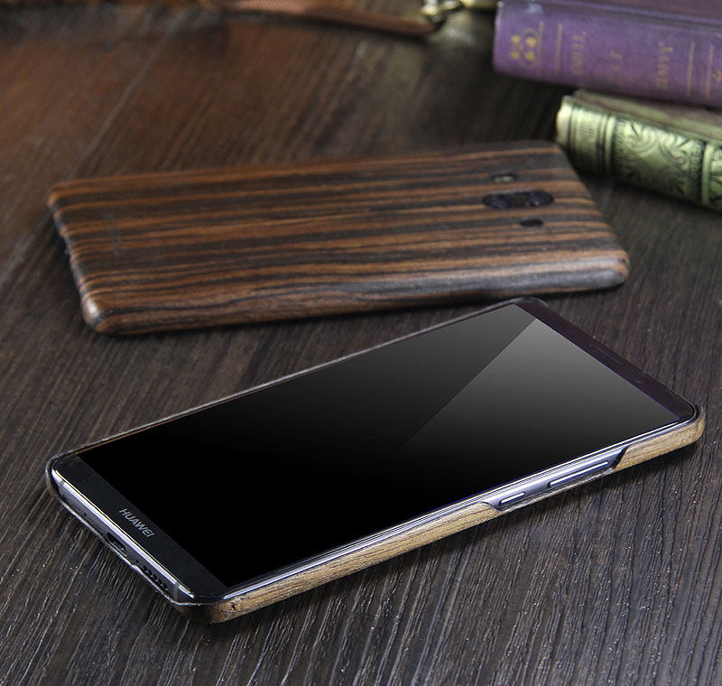 SHOWKOO Kevlar Natural Wood Ultra Slim Case Cover for Huawei Mate 10 Pro & Huawei Mate 10