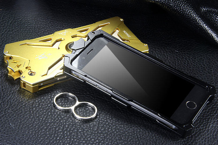 SIMON THOR Magnetic Bracket Aviation Aluminum Alloy Shockproof Armor Metal Case Cover for Apple iPhone 6S Plus / 6S / 6 Plus / 6