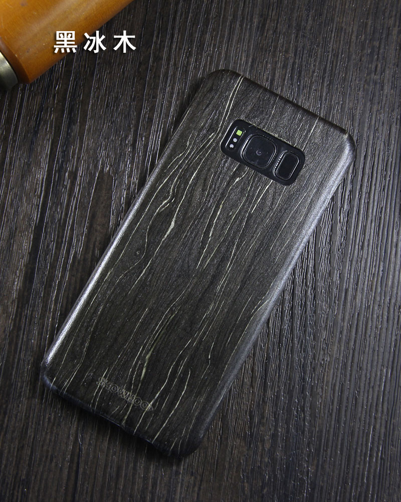 SHOWKOO Kevlar Natural Wood Ultra Slim Case Cover for Samsung Galaxy S8 Plus & Galaxy S8