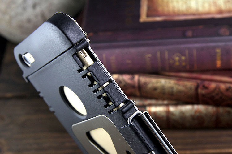 Armor King Iron Man Luxury Shockproof Stainless Steel Aluminum Metal Flip Case Cover for Apple iPhone 6S Plus/6 Plus & iPhone 6