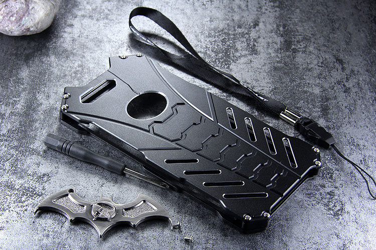 R-Just Batman Shockproof Aluminum Shell Metal Case with Custom Stent for Smartisan Nut Pro