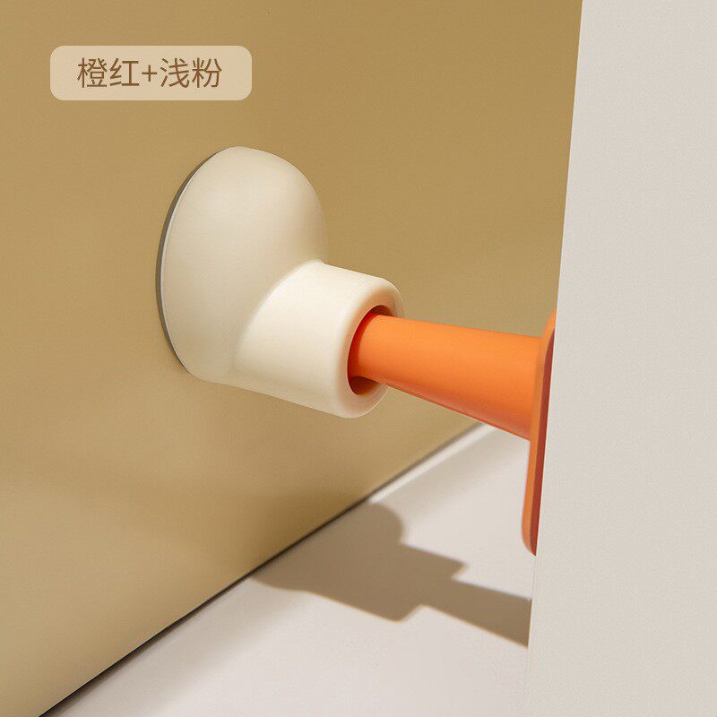 Silicone anti-bump door stopper free of punch bedroom door rear anti-bump buffer silent anti-touch door suction door stopper 