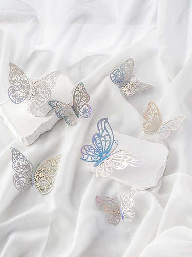 Полая трехмерная бабочка гостиная настенная наклейка