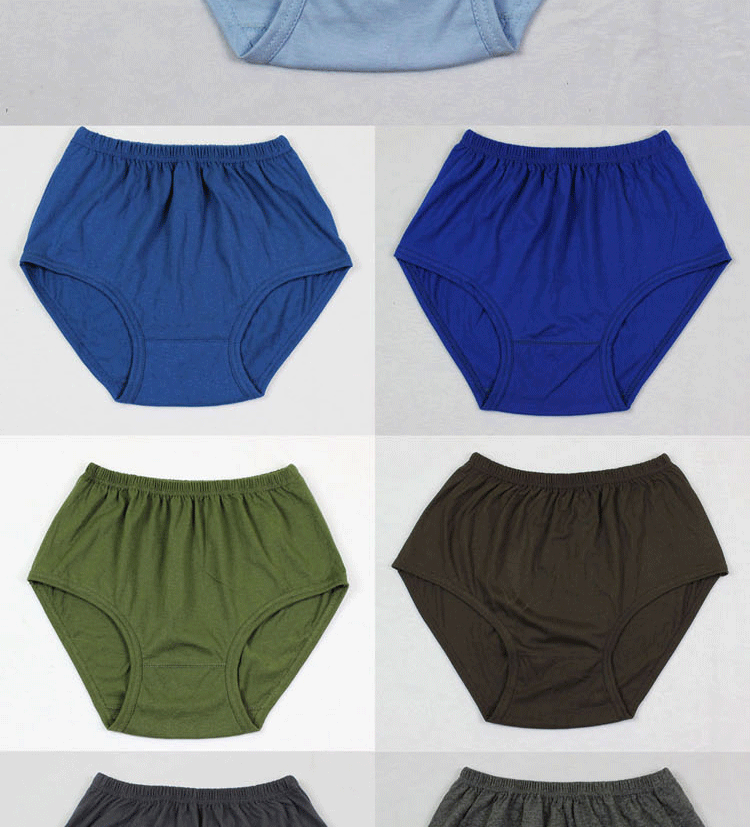 Cotton trung niên nam đồ lót tam giác, phân bón, eo cao, đồ lót nam lỏng lẻo, đồ lót cotton cha quan sip