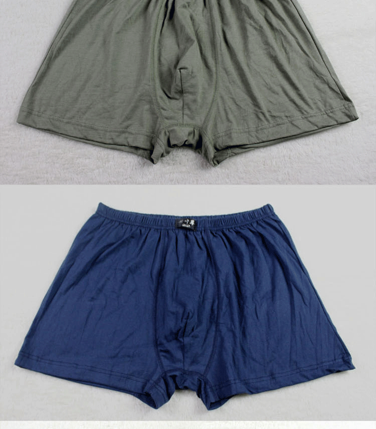 Quần lót nam bằng vải cotton trung niên Bố cộng với phân bón để tăng quần lót boxer Góc cao bằng phẳng quan sip goi cam