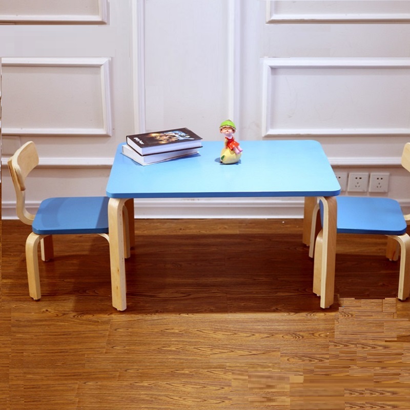 Children Table Chairs Suit Solid Wood Baby Eating Toy Table Home Kindergarten Drawing Learning Writing Desks