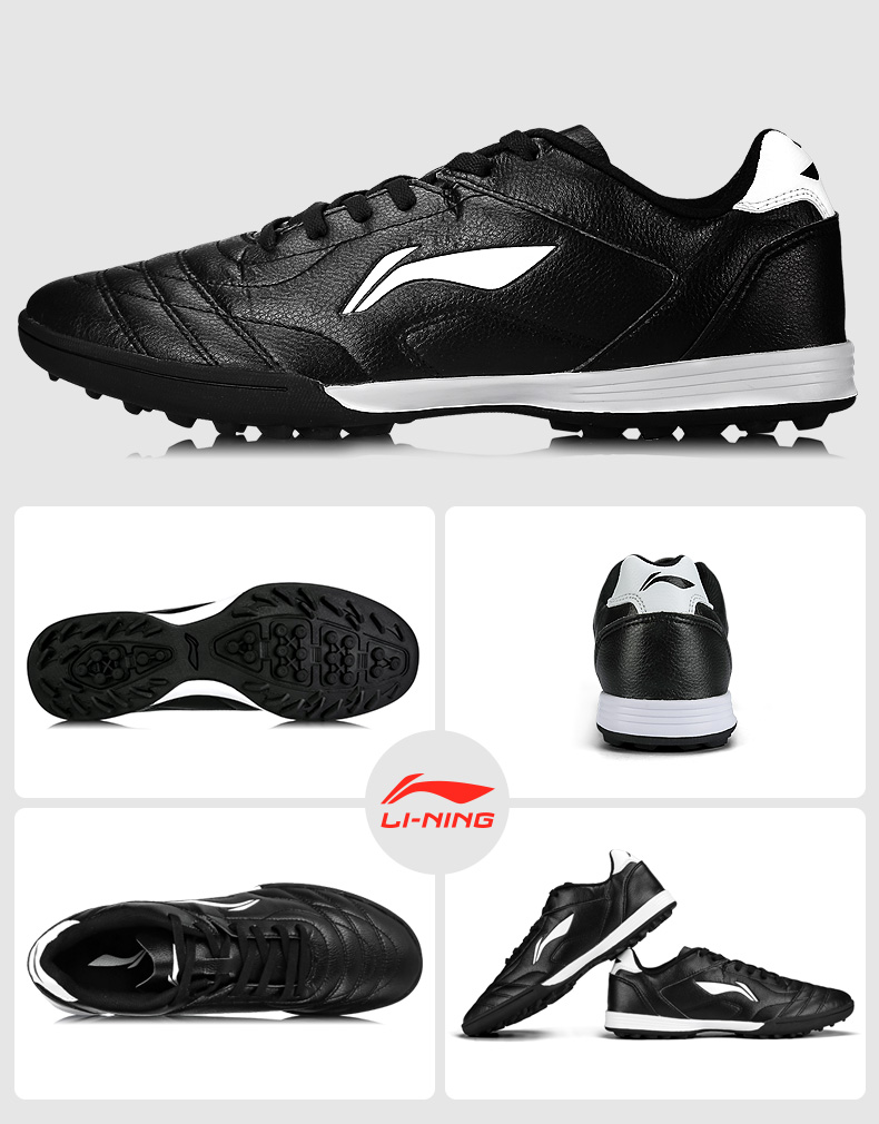 Li Ning giày bóng đá đích thực trẻ em TF gãy móng tay chống trượt tiểu học nam đào tạo phụ nữ trưởng thành thiết bị trắng giày đá bóng giá rẻ