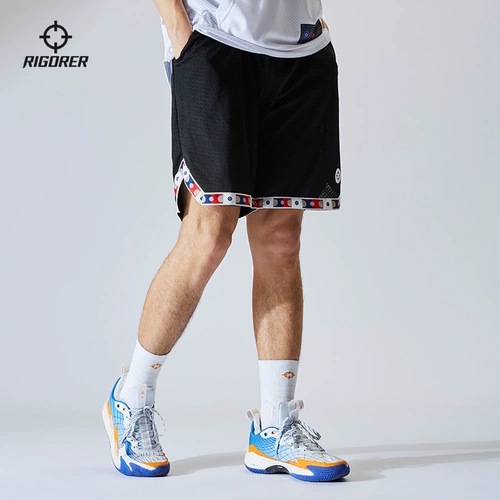 Спортивные баскетбольные шорты для тренировок, дышащие летние штаны, в американском стиле, для бега, свободный крой