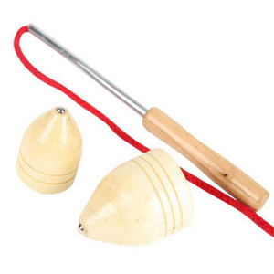 木质儿童手动陀螺旧成人玩具