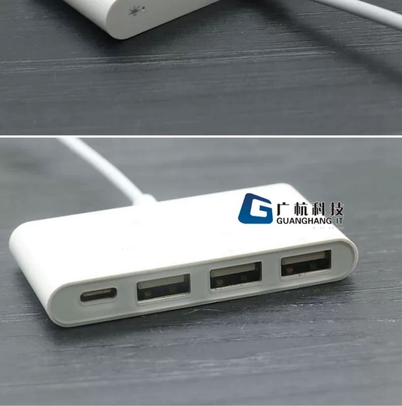 Bộ chia usb gốc loại c một điểm bốn trung tâm giao diện máy tính xách tay trạm MacBook - USB Aaccessories đèn led usb