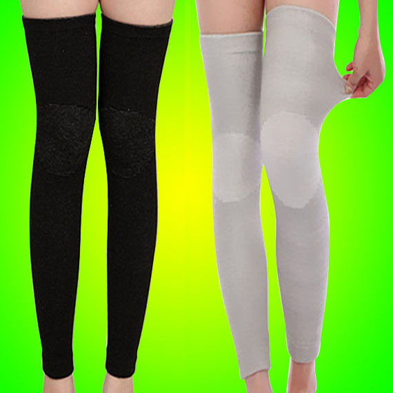 Handling long and thickening knee knee to keep warm old cold legs in autumn and winter men and women anti-cold leg socks exercise calf