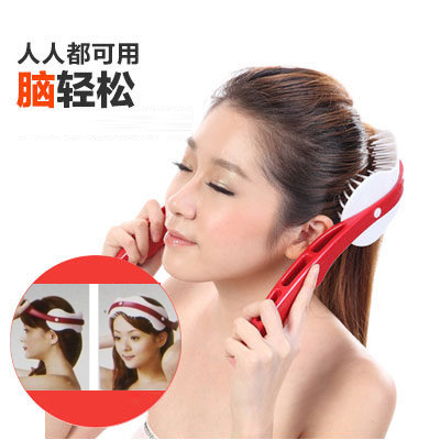 Brain Massager Head Massage Meridians Meridians Brushed Brain Easy Head Acupoints Stimulates Home Office Wake-up Massage