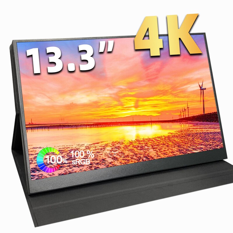 13.3-Inch 4K Portable Monitor Laptop Expansion External Screen Convenient for Ps4/Switch Gaming 13.3-Inch 4K Portable Monitor Laptop Expansion External Screen Convenient for Ps4/Switch Gaming