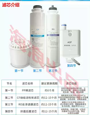 Dongbei Suoyi HK's water purifier filter element RO reverse osmosis antibacterial PP cotton sintered activated carbon F filter element