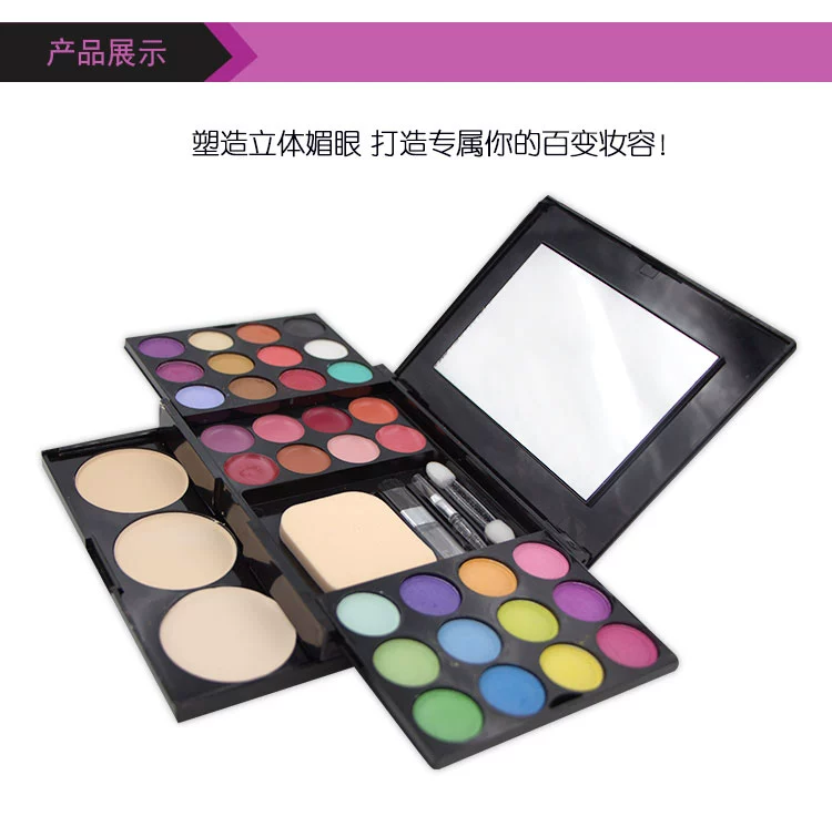 Người mới bắt đầu Mỹ phẩm Mỹ phẩm Trang Điểm Set One Set Full Kết hợp Powder Eye Shadow Blush Trẻ em Giai đoạn Pearlescent 39 Màu