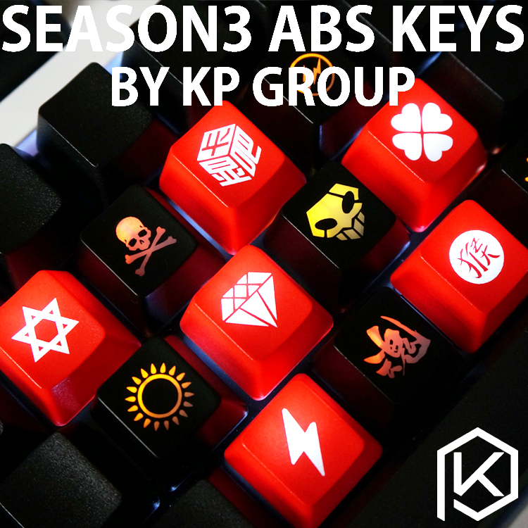 【Kp】Abs Mechanical Keyboard Personalized Translucent Keycaps F Zone Esc R4 Height Filco Duck Cherry