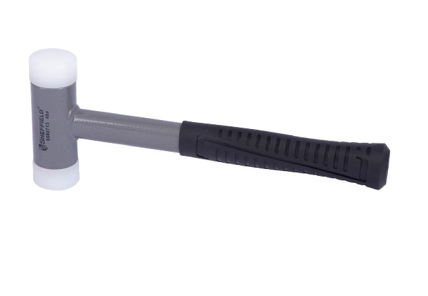 Steel shield S088713 heavy shockproof mounting rubber hammer 40mm 60mm white rubber hammer to replace the hammer