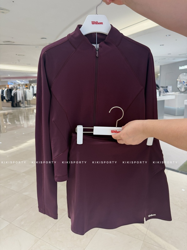 Korean Direct Mail Wilson26 New Women's Tennis Sports Stand-Up Collar Long-Sleeved Jacket & Short Skirt Korean Direct Mail Wilson26 New Women's Tennis Sports Stand-Up Collar Long-Sleeved Jacket & Short Skirt