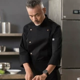 Высокоэнгевая медная -брюшная шеф -повар для рабочей одежды короткая -Западный ресторан с кухни административный шеф -повар