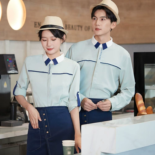 Кофейный комбинезон, рубашка, униформа для работы