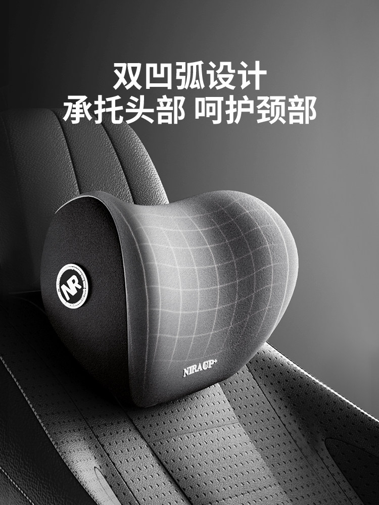 Car Headrest, In-Car Cushion, Driving Neck Pillow, Car Neck Pillow, a Pair of High-End Car Cervical Pillows and Lumbar Support