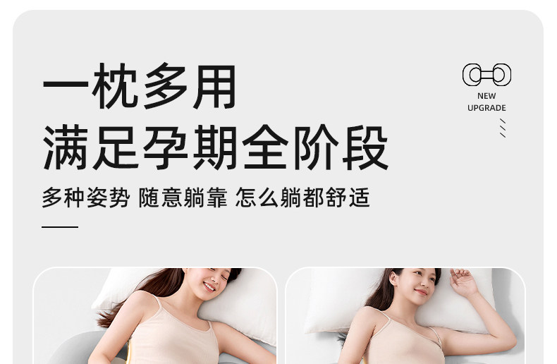 尼拉孕妇侧睡枕孕期侧躺枕头护腰侧睡枕托腹记忆枕缓解腰疼侧卧枕 — 19
