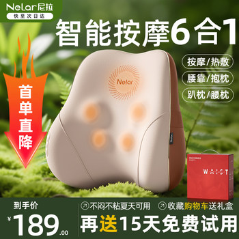 New Year's Gift, Annual Meeting Gift, New Year's Day Waist Massager, Waist Massager, Office Chair, Waist Support Back Massage Cushion