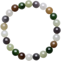 Saturday blessing jade multi-treasure skewer womens jade and field sapphire bracelet flagship store to give your girlfriend a Chinese Valentines Day gift