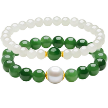 Saturday Fu Hetian Jade Bracelet Womens Gold Jade Bracelet Official Flagship Store Holiday Gift