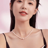 Ожерелье из жемчуга T Saturday Lucky Yellow из 18-каратного жемчуга 𫔀 Украшение для шеи из пресноводного жемчуга Французский элегантный китайский подарок для девочек на День святого Валентина